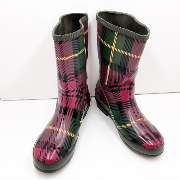 ☔️{L.L.Bean} Tartan Short Wellie Boots - Picture 13 of 16